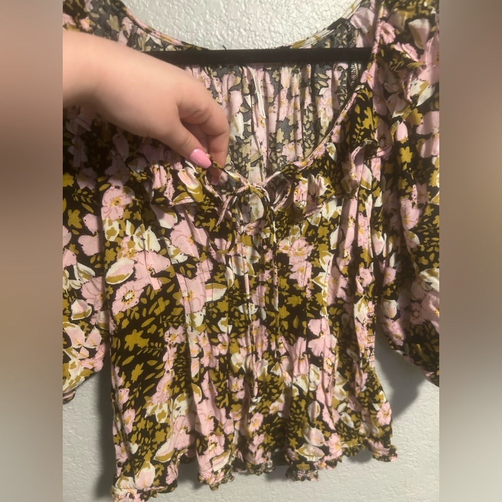Free people floral blouse - Picture 3 of 9